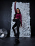 Elastic jacket "PILATES" - BORDO